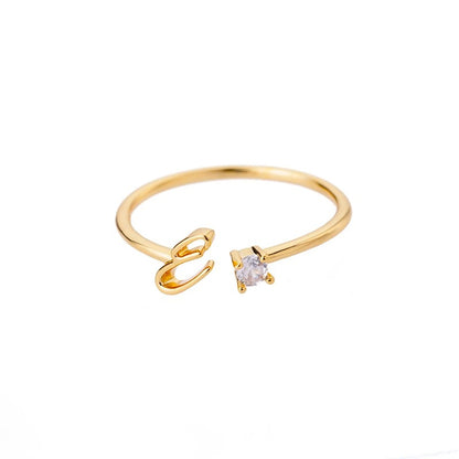 Eterna A-Z Adjustable Initial Ring