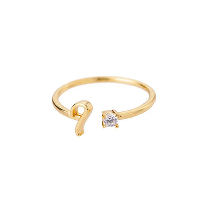 Eterna A-Z Adjustable Initial Ring