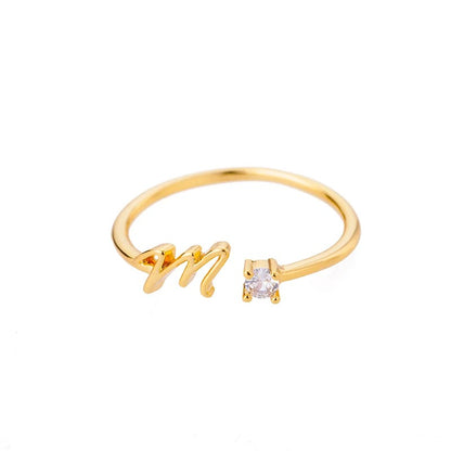 Eterna A-Z Adjustable Initial Ring