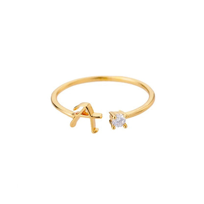 Eterna A-Z Adjustable Initial Ring