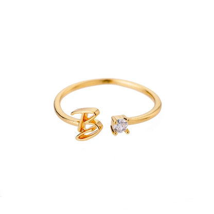 Eterna A-Z Adjustable Initial Ring